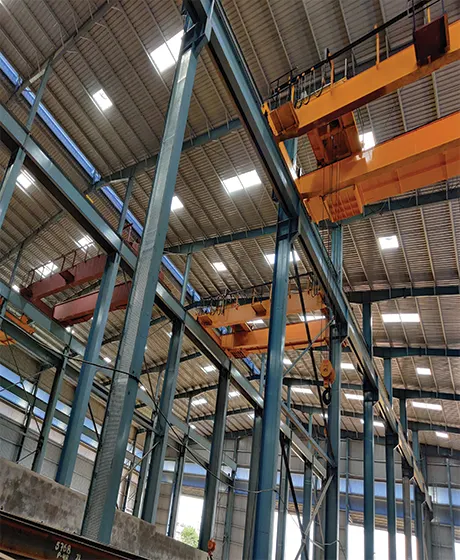 Heavy-duty double girder EOT crane for industrial lifting applications
