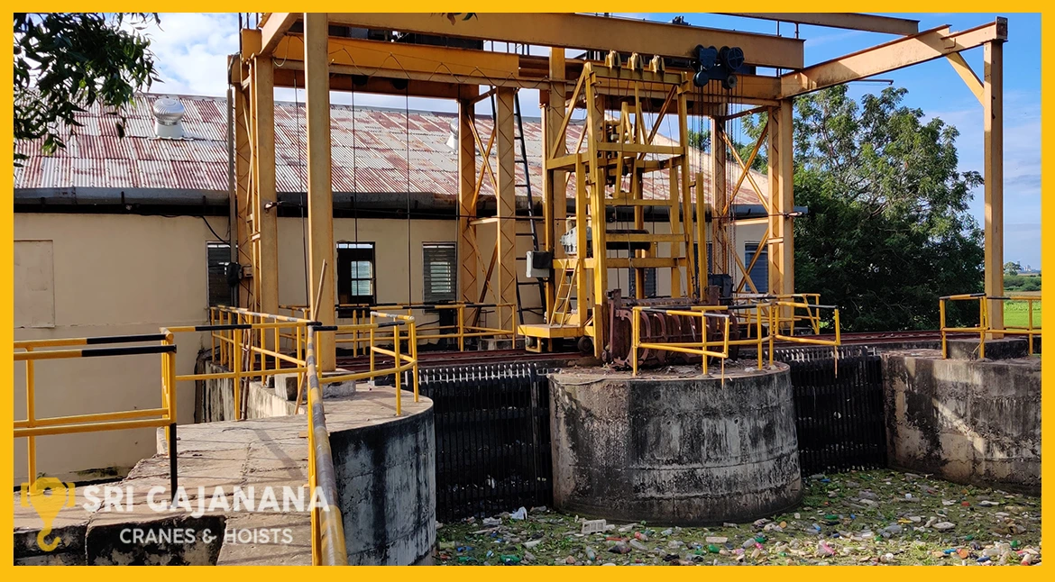 Trash Rack Cleaning Machine: Maintenance of Water Flow 2 Trash rack cleaning machine removing debris from water intake