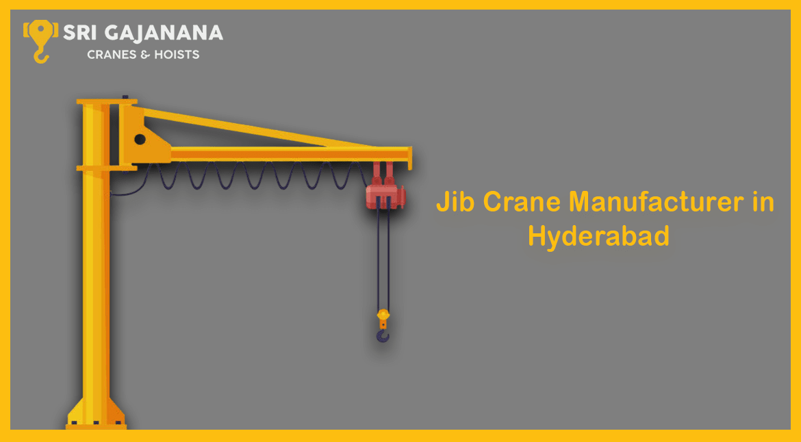 Jib Crane Manufacturer in Hyderabad – Types & Uses 3 Wall-mounted and pillar jib cranes manufactured in Hyderabad