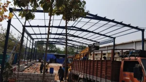 Pre Engineered Buildings (PEB) Solution in Hyderabad 2 PEB structure used in a large-scale industrial manufacturing plant