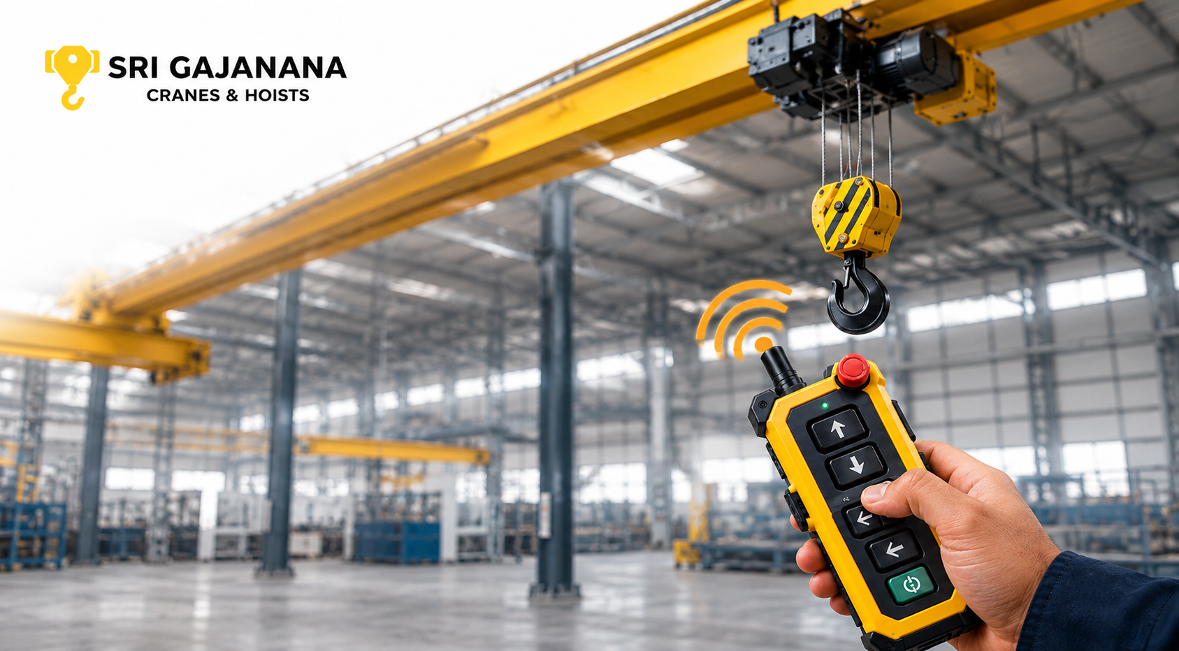 Wireless Crane Control System in India – Sri Gajanana Cranes & Hoists