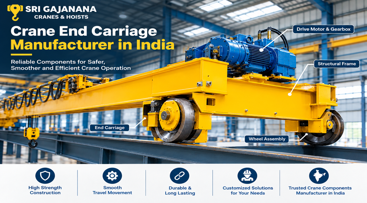 Crane End Carriage Manufacturer in India – Sri Gajanana Cranes & Hoists