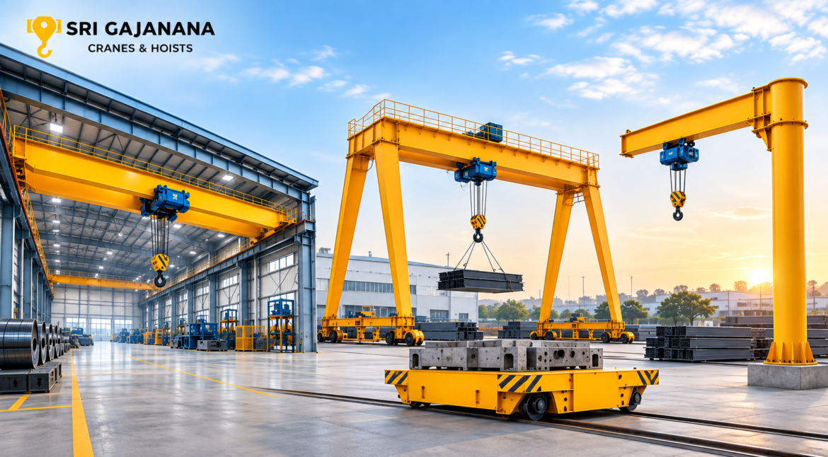Top 10 Powerful Types of Industrial Cranes in India 2 Types of industrial cranes in India and their applications